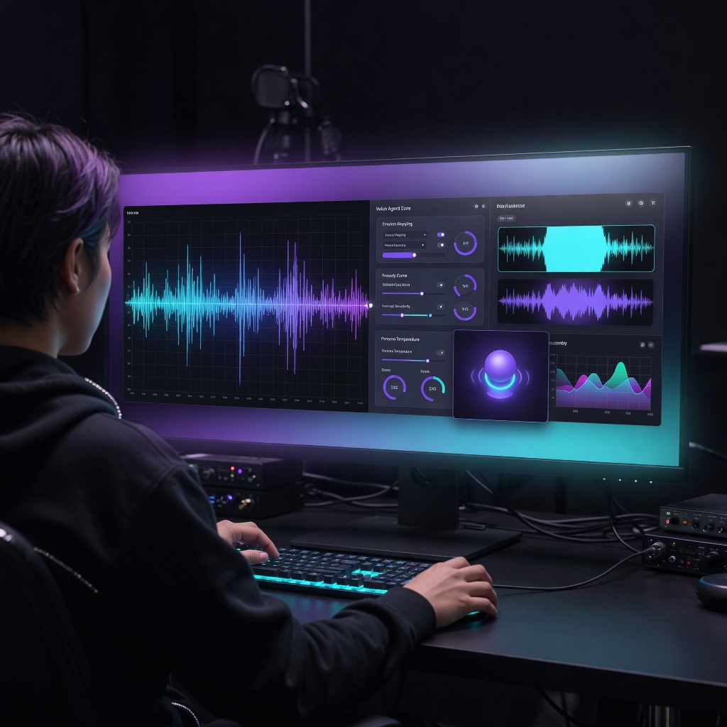 Specialist configuring the website AI voice agent